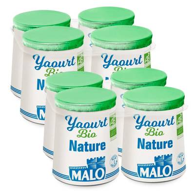 Malo Yaourt Bio Nature, Lot de 2 - 4x125g