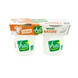 Vrai Yaourt de chevre nature, Bio, 2x125g