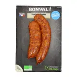 Bonval Saucisses Fumées Bio, 2x100g