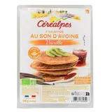 Céréalpes Galettes au Son d'Avoine Vanille, Bio, 4x60g