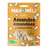 Max et Méli Amandes Bio Émondées, 125g