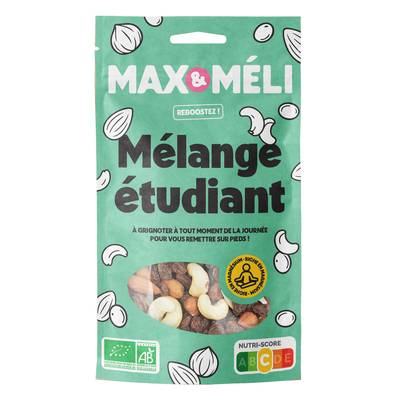 Max et Méli Mélange Etudiant bio, 250g