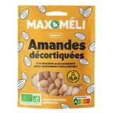 Max et Méli Amandes décortiquées de Californie bio, 125g