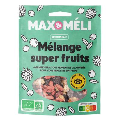 Max et Méli Mélange super fruits bio, 125g
