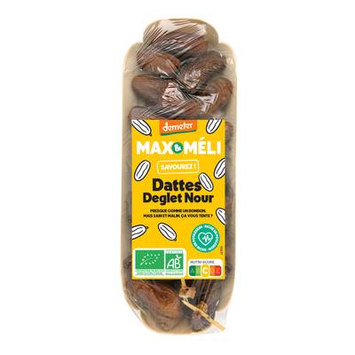 Max et Méli Dattes Deglet Nour bio Demeter, 250g