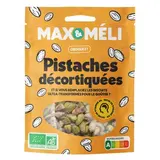 Max et Méli Pistaches Décortiquées Espagne, Bio, 125g