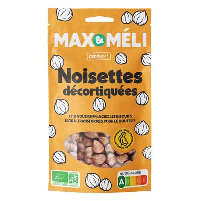 Max et Méli Noisettes décortiquées de Turquie Bio, 250g