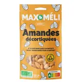 Max et Méli Amandes Décortiquées d'Espagne Bio, 250g