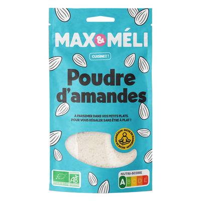Max et Méli Poudre d'Amande d'Espagne, Bio, 125g