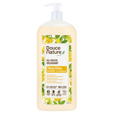 Douce Nature Gel douche délassant au Ylang-Ylang de Madagascar, 1L