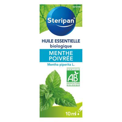 Steripan Huile Essentielle Menthe poivrée Bio, 10ml