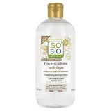 SO'BIO ETIC Eau micellaire Anti-Âge, Argan bio équitable, tous types de peaux, 500ml