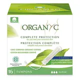 Organyc Tampon compact Super avec applicateur, 16 pièces