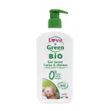 Love & Green Gel corps et cheveux bébé Bio, 400ml
