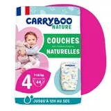 Carryboo Nature Couches naturelles et chou, T4 (7-18kg), 44 couches