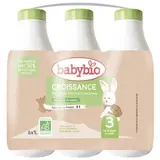 Babybio Lait de Croissance Bio 3ème âge Liquide Bébé Dès 10 Mois, 6x1L