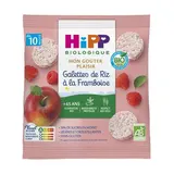 Hipp - Mon Goûter Plaisir Galettes de Riz à la Framboise Bio  Bébé Dès 10 mois, 30g
