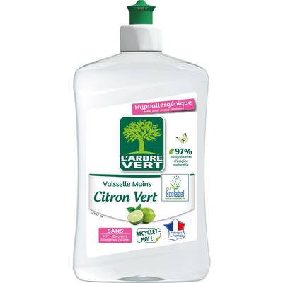 L'arbre Vert Liquide vaisselle main Citron vert, 500ml