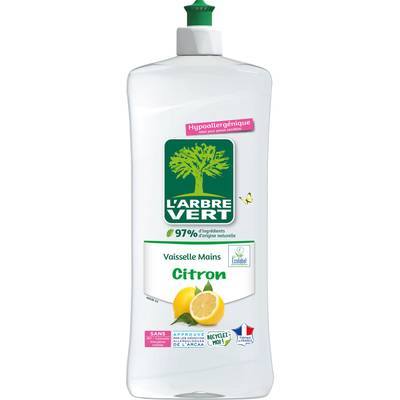 L'arbre Vert Liquide vaisselle citron, 750ml