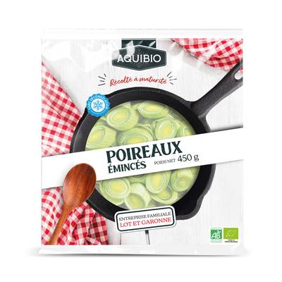 Aquibio Poireaux découpés bio, 450g