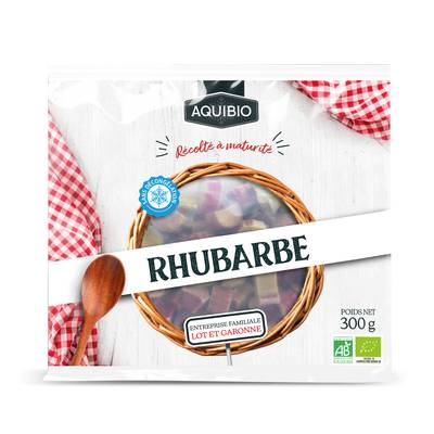 Aquibio Rhubarbe Bio en morceaux, 300g