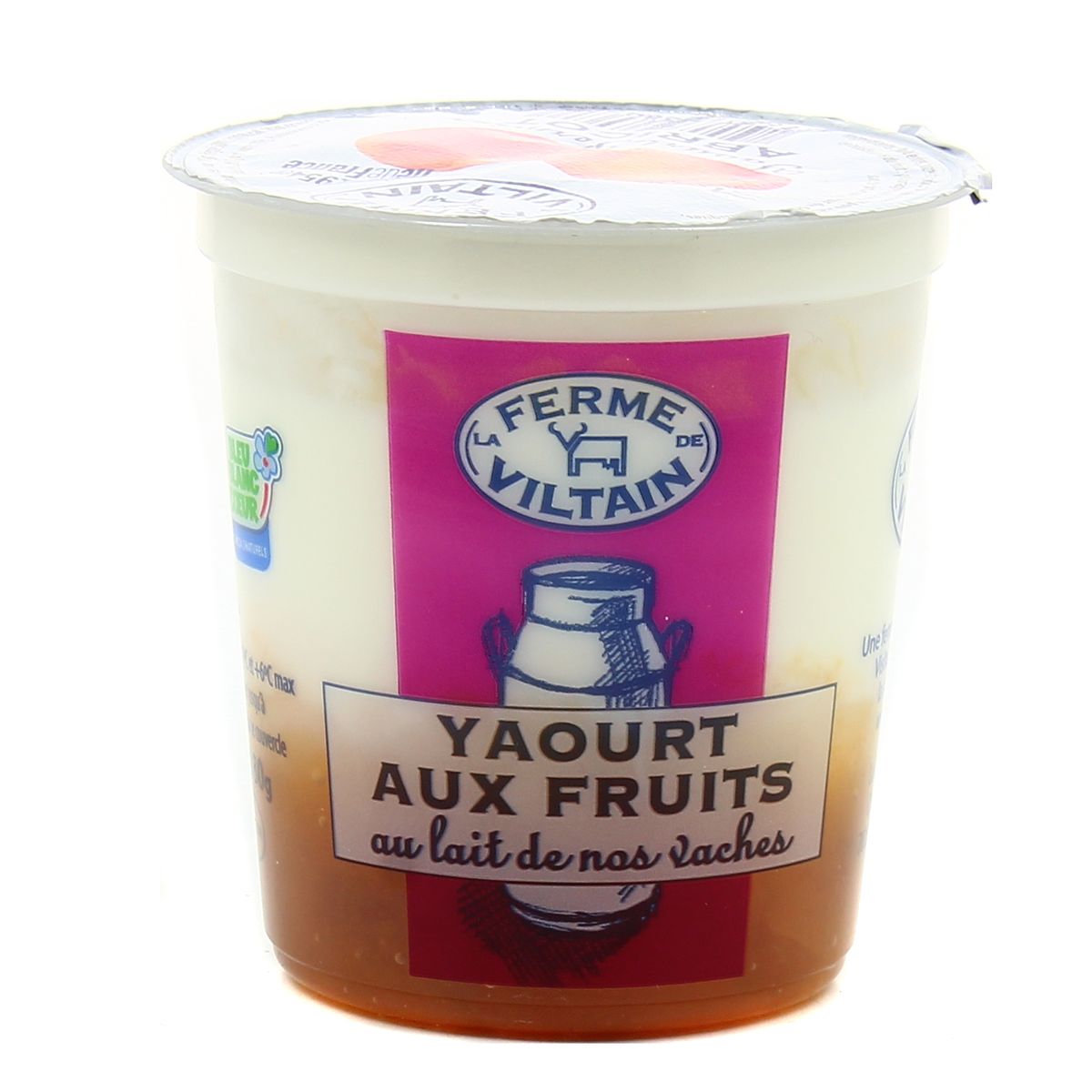 Ferme de Viltain Yaourt Bicouche Abricot, 180g