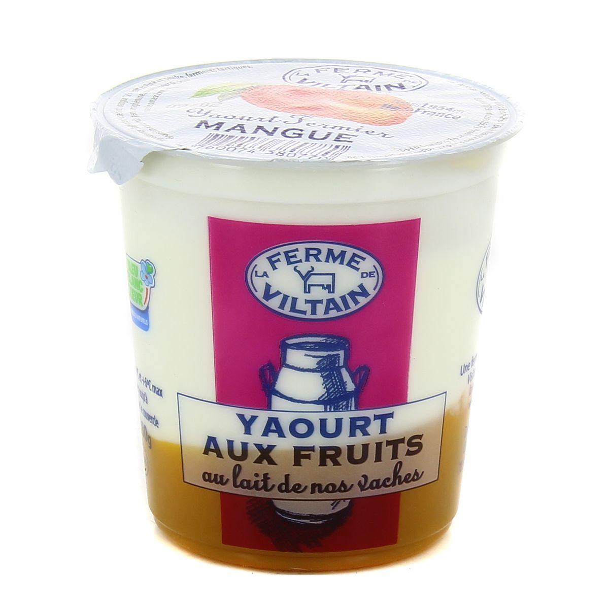 Ferme de Viltain Yaourt Bicouche Mangue, 180g