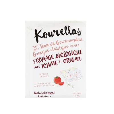 Kourellas Fromage Grec Tomates & Origan bio, 150g