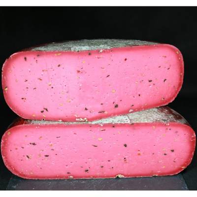Le Chariot à fromages, Artisan Fromager Gouda Fermier Pesto Rouge, environ 200g