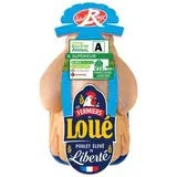 Loué Poulet Blanc Entier Fermier Label Rouge Prêt à Cuire, 1,25kg