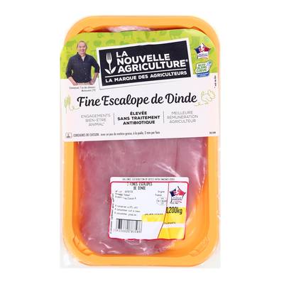 La Nouvelle Agriculture Fines Escaloppe de Dinde, 2x100g