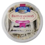 Miceli Filets d'Anchois Marinés à l'Ail, 140g