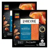 Labeyrie Saumon Fumé Le Norvège, Lot de 2x75g
