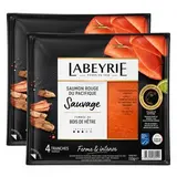 Labeyrie Saumon Sauvage Rouge du Pacifique Fumé au Bois de Hêtre, lot de 2x110g