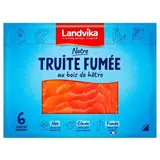 Landvika Truite Fumée au Bois de Hêtre, 6 tranches - 140g