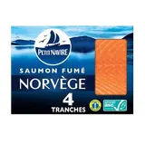 Petit Navire Saumon Fumé de Norvège, 4 tranches - 120g