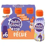 Petits Filous Yaourt à Boire Pêche, 6x100g