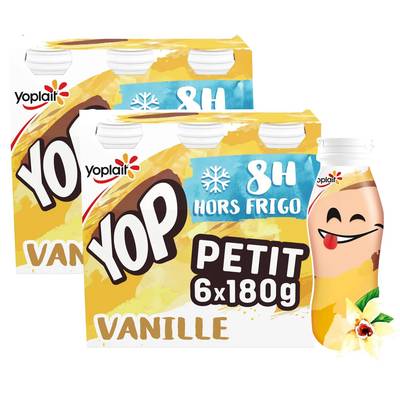 Yop Yaourt à Boire Vanille, Lot de 2 - 6x180g