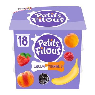 Petits Filous Yaourts Fruits mixés panachés, 18x50g