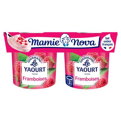 Mamie Nova Gourmand Framboise, 2x150g