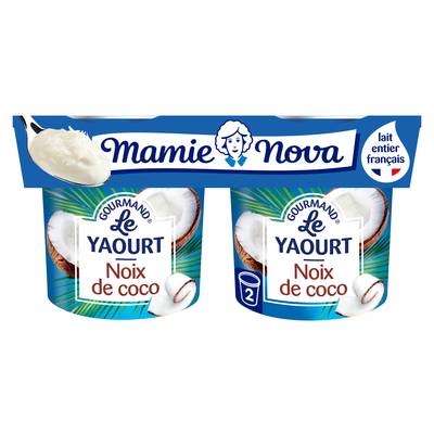 Mamie Nova Gourmand noix de coco, 2x150g