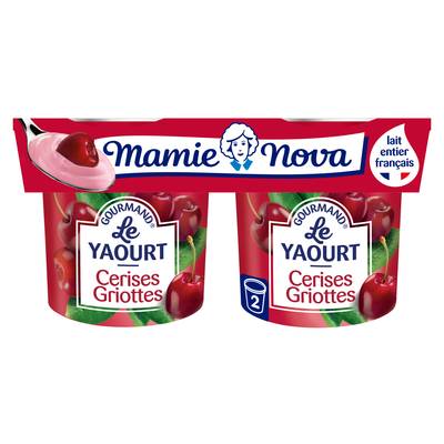 Mamie Nova Gourmand cerise, 2x150g