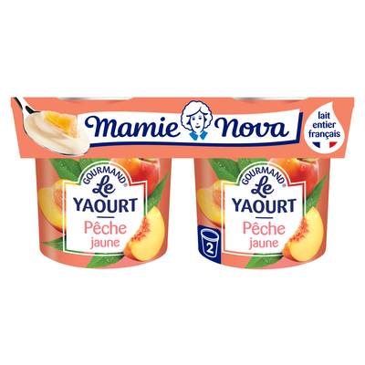 Mamie Nova Gourmand pêche, 2x150g