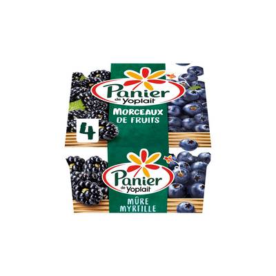 Panier de Yoplait Yaourts Mûre Myrtille, 4x125g