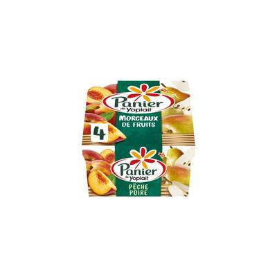 Panier de Yoplait Yaourts Pêche Poire, 4x125g