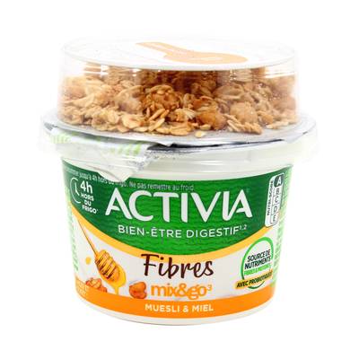 Activia Yaourt bifidus muesli miel, 170g