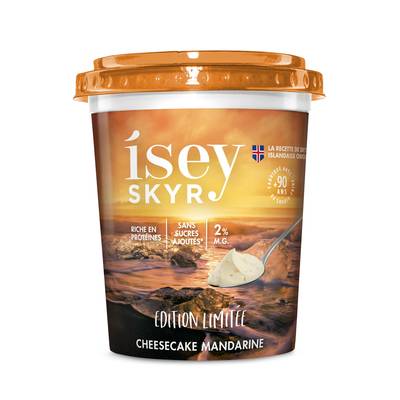 Isey Skyr cheesecake mandarine sans sucres ajoutés, 400g