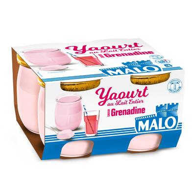 Malo Yaourt grenadine, 4x125g