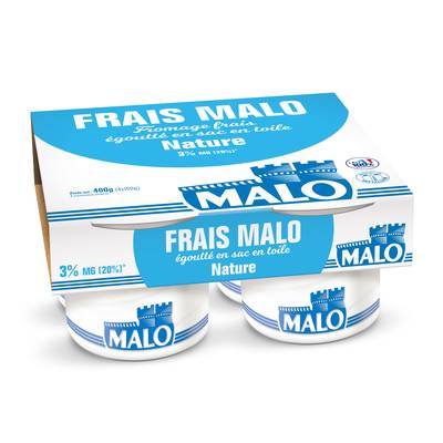 Malo Fromage frais 20%mg, 4x100g