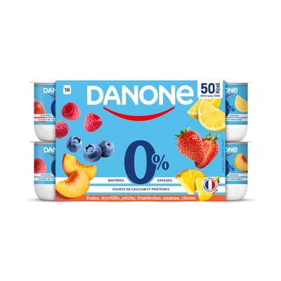 Danone Yaourts Panachés 0%, 16X125g